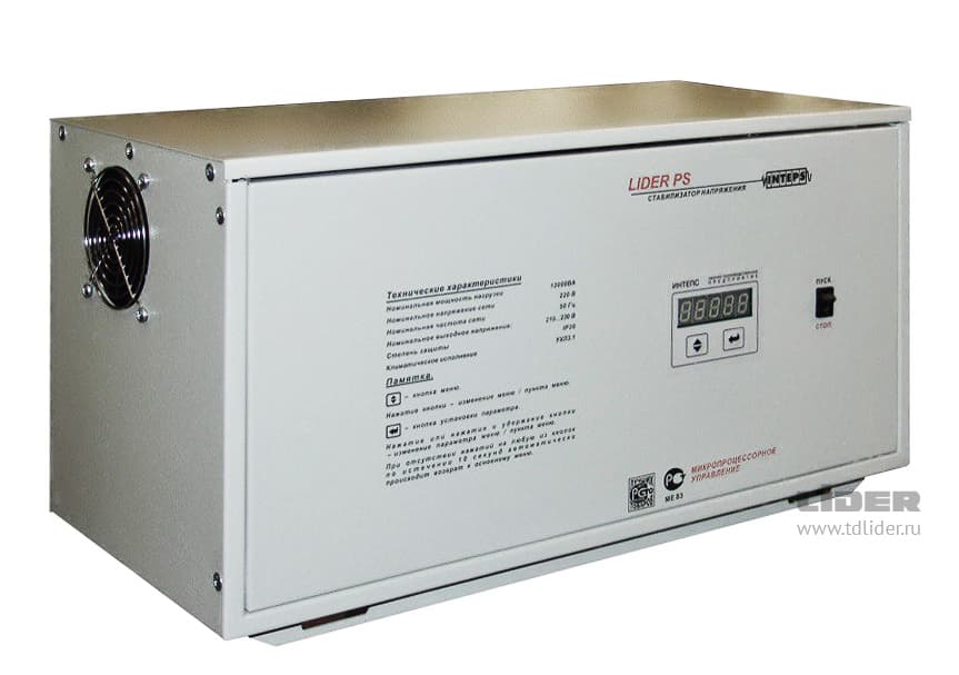 Стабилизатор напряжения LIDER PS7500SQ-I-25: надежное обеспечение стабильности электропитания